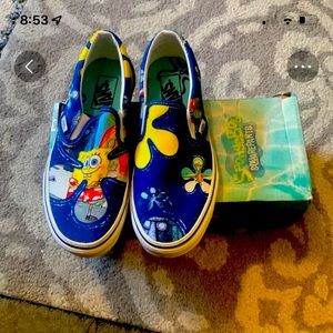 Vans size 8 W sponge Bob